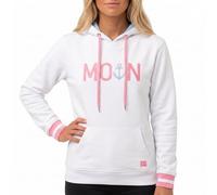 Hoodie ZWILLINGSHERZ "Rahel", Damen, Gr. XXL, weiß, Obermaterial: 50% Baumwolle, 50% Polyester, bedruckt, unifarben, hüftbedeckend, ohne Ausschnitt, Rippbündchen kontrastfarben, Sweatshirts Hoodie, mi