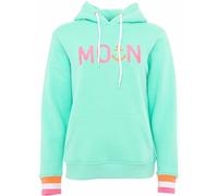 Hoodie ZWILLINGSHERZ ""Rahel"", Damen, Gr. L, grün (mint), Sweatware, Obermaterial: 50% Baumwolle, 50% Polyester, modisch, Basic normal, ohne Ausschnitt, Langarm angesetztes Bündchen, Sweatshirts, Kon