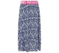 Zwillingsherz Damen Rock Maxi Midirock mit Gummibund Frühling Sommer - Bunt Gemustert