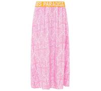 Zwillingsherz Damen Rock Maxi Midirock mit Gummibund Frühling Sommer - Bunt Gemustert