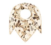 Dreieckstuch ZWILLINGSHERZ ""Blumen & Sträucher"", Damen, beige, Strick, Materialmix, gemustert, mehrfarbig, Modetücher (60620053-0) beige