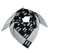 Zwillingsherz Damen Schal Dreieckstuch Dreieckschal Modell Paisley, Teddy Herz, Dog lover, Teddy schal, oops, H mit Rand,kuschelig weich Baumwolle Polyester großes warmes Halstuch Herbst Winter