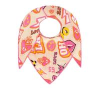 Zwillingsherz Damen Schal Dreieckstuch Dreieckschal Modell Paisley, Teddy Herz, Dog lover, Teddy schal, oops, H mit Rand,kuschelig weich Baumwolle Polyester großes warmes Halstuch Herbst Winter