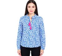 Zwillingsherz Bluse "Colorful Leopard" in Blau - Größe L/XL | Damen Blusen