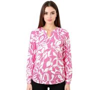 Zwillingsherz Bluse "Blätter" in Weiß - 66% | Größe S/M | Damen Blusen