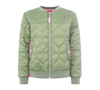 Zwillingsherz Damen Steppjacke mit Herzmuster - Leichte Bomberjacke - Kurze Übergangsjacke für Frühling & Herbst - Komfortable Outdoorjacke mit Reißverschluss - Stylische Jacke für Alltag & Freizeit