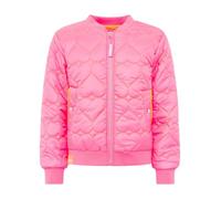 Zwillingsherz Damen Steppjacke mit Herzmuster - Leichte Bomberjacke - Kurze Übergangsjacke für Frühling & Herbst - Komfortable Outdoorjacke mit Reißverschluss - Stylische Jacke für Alltag & Freizeit