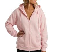 Zwillingsherz Damen Sweatjacke mit Kapuze - Zip Hoodie mit Reißverschluss & Taschen, Kapuzenpullover aus weichem Sweat, Comfort Fit