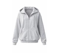 Zwillingsherz Damen Sweatjacke mit Kapuze - Zip Hoodie mit Reißverschluss & Taschen, Kapuzenpullover aus weichem Sweat, Comfort Fit