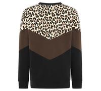 Zwillingsherz Damen Sweatshirt - Langer bequemer Pullover aus Baumwolle - Frauen Damenpullover Loungewear Mode - Freizeitpullover Casual - Damen Sweater Frühling Herbst Winter Leo Blockstreifen