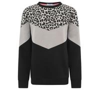Zwillingsherz Damen Sweatshirt - Langer bequemer Pullover aus Baumwolle - Frauen Damenpullover Loungewear Mode - Freizeitpullover Casual - Damen Sweater Frühling Herbst Winter Leo Blockstreifen