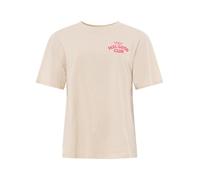 Zwillingsherz Damen T-Shirt 100% Baumwolle - Kurzarm Shirt mit kleinem Schriftzug & Herzmotiv - Frauen Basic Shirt Casual Freizeit Sommer - Damen Oberteil Herz Design