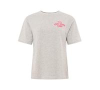 Zwillingsherz Damen T-Shirt 100% Baumwolle - Kurzarm Shirt mit kleinem Schriftzug & Herzmotiv - Frauen Basic Shirt Casual Freizeit Sommer - Damen Oberteil Herz Design