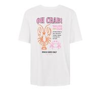 Zwillingsherz Damen T-Shirt Oversize Kurzarm Maritim Baumwolle Sommer Shirt