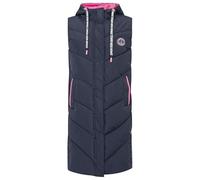 Zwillingsherz Damen Weste Steppweste - Beige Pink blau Wild Hearts, Strandglück, Love Print Winterweste mit Kapuze, leicht & kuschelig