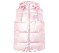 Steppweste ZWILLINGSHERZ "Zwillingsherz", Damen, Gr. L, hellrosa, Web, Obermaterial: 100% Nylon, Glitzerstreifen, glänzend, unifarben, hüftbedeckend, ohne Ausschnitt, Westen Steppweste, Frontreißversc