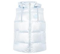 Steppweste ZWILLINGSHERZ "Zwillingsherz", Damen, Gr. L, hellblau, Web, Obermaterial: 100% Nylon, Glitzerstreifen, glänzend, unifarben, hüftbedeckend, ohne Ausschnitt, Westen Steppweste, Frontreißversc