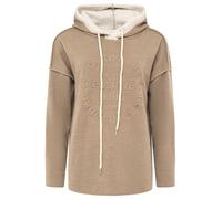 Zwillingsherz Double Face Hoodie Positive Mind - Hochwertiger Oversized Pullover für Damen Frauen - Kuscheliges weiches Sweatshirt mit Kapuze und Kordeln perfekt für Frühling Sommer Herbst Winter