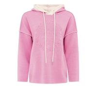 Zwillingsherz Double Face Hoodie Positive Mind - Hochwertiger Oversized Pullover für Damen Frauen - Kuscheliges weiches Sweatshirt mit Kapuze und Kordeln perfekt für Frühling Sommer Herbst Winter