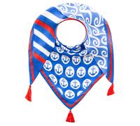 Zwillingsherz Dreieckstuch "Anker-Wellen-Mix" in Blau - (L)200 x (B)90 cm - 28% | Damen Schals Tuecher