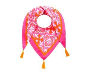 Zwillingsherz Dreieckstuch "Antike" in Pink - (L)200 x (B)100 cm - 24% | Damen Schals Tuecher