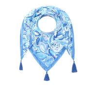 Zwillingsherz Dreieckstuch "Aquarell Print" in Hellblau - (L)200 x (B)100 cm - 54% | Damen Schals Tuecher