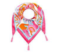 Zwillingsherz Dreieckstuch "Big Flower" in Pink - (L)200 x (B)95 cm - 35% | Damen Schals Tuecher