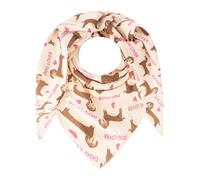 Zwillingsherz Dreieckstuch "Dog Lover" in Beige - (L)200 x (B)95 cm - 30% | Damen Schals Tuecher