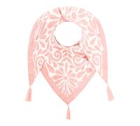 Dreieckstuch ZWILLINGSHERZ "Flower Fun", Damen, rosa, Web, Viskose, Modetücher, verspieltes Blumenmuster, Tasseln, glänzende Oberfläche (92994438-0) rosa