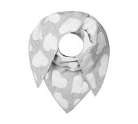 Zwillingsherz Dreieckstuch "Herzen" in Hellgrau - 48% | Kinderschals