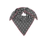 Zwillingsherz Dreieckstuch in Grau - (L)200 x (B)130 cm - 56% | Damen Schals Tuecher