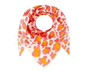 Zwillingsherz Dreieckstuch "Leo Allover" in Orange - (L)200 x (B)95 cm - 30% | Damen Schals Tuecher