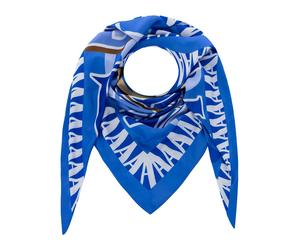 Zwillingsherz Dreieckstuch "Letters" in Blau - (L)138 x (B)68 cm - 16% | Damen Schals Tuecher