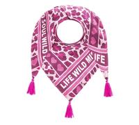 Zwillingsherz Dreieckstuch "Life Wild" beere