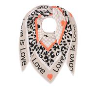 Zwillingsherz Dreieckstuch "Love is Love" in Beige - (L)200 x (B)130 cm - 33% | Damen Schals Tuecher