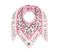 Zwillingsherz Dreieckstuch "Love is Love" in Grau - (L)200 x (B)100 cm - 36% | Damen Schals Tuecher