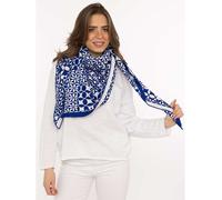 Zwillingsherz Dreieckstuch "Luxus Design" in Blau - (L)200 x (B)130 cm - 30% | Damen Schals Tuecher