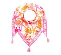 Zwillingsherz Dreieckstuch "Meerestiere" in Rosa - (L)200 x (B)95 cm - 39% | Damen Schals Tuecher