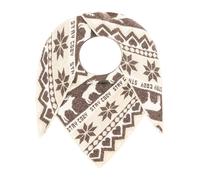 Zwillingsherz Dreieckstuch "Stay Cosy" mit Wollanteil in Grau - (L)185 x (B)90 cm - 28% | Damen Schals Tuecher