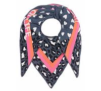 Zwillingsherz Dreieckstuch Stola Schal mit Wolle für Damen Mädchen Jungen Kinder - Hochwertiges Baumwoll-Halstuch im Leo Herz Muster Motiv - XXL-Damenschal - Perfekt für Frühjahr Sommer Herbst Winter