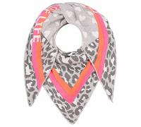 Zwillingsherz Dreieckstuch Stola Schal mit Wolle für Damen Mädchen Jungen Kinder - Hochwertiges Baumwoll-Halstuch im Leo Herz Muster Motiv - XXL-Damenschal - Perfekt für Frühjahr Sommer Herbst Winter