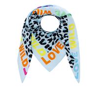 Zwillingsherz Dreieckstuch "Wild Love" in Hellblau - (L)138 x (B)68 cm - 20% | Damen Schals Tuecher