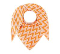 Zwillingsherz Dreieckstuch "Winter Waves" in Orange - (L)185 x (B)90 cm - 67% | Damen Schals Tuecher