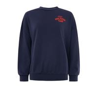 Zwillingsherz Feel Good Club Damen Sweatshirt mit Stickerei - Bequemer Baumwollpullover für Frauen - Moderner Sweater für Freizeit Alltag Loungewear - Langarm Damenoberteil Frühling Herbst Winter