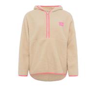 Zwillingsherz Fleecepullover in Beige - Größe M | Damenpullover