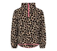 Zwillingsherz Fleecepullover "Leo Classic" in Beige - Größe XL | Damenpullover