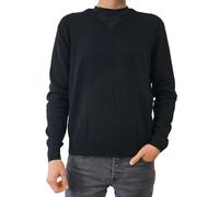 ZWILLINGSHERZ Herren 100% Kaschmir-Pullover Pullover mit V-Ausschnitt Langarm-Shirt Schwarz L