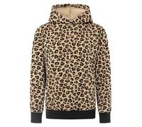 Zwillingsherz Hoodie "Black Leo" in Beige - Größe L | Damen Sweatshirts Jacken