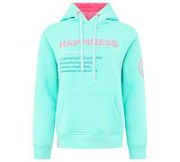 Zwillingsherz Hoodie BW Happiness Mint - fünf Größen XXL