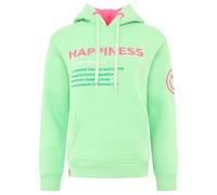 Zwillingsherz Hoodie BW Happiness Neongrün - fünf Größen M